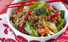 Mince chow mein