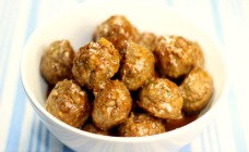 Healthy Glazed Meatballs