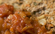 Meatloaf with tangy tomato sauce