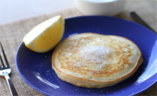 Lemon and sugar pancakes