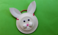 Paper plate bunny basket on Kidspot
