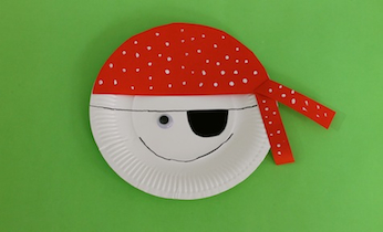 Paper plate pirate craft on Kidspot