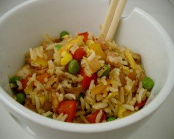 Rainbow fried rice