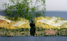 Salmon and spinach slice recipe
