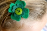 Shamrock hairpin