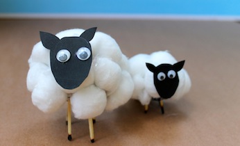 Cotton wool sheep on Kidspot