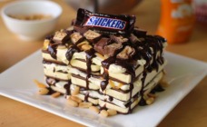 Snickers ice cream cake
