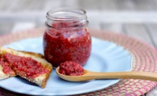 Strawberry chia fridge jam