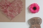 Love heart string art