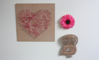 Love heart string art