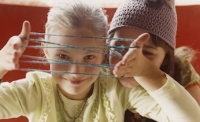 Girls doing Cats Cradle