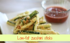 Low fat zucchini Sticks