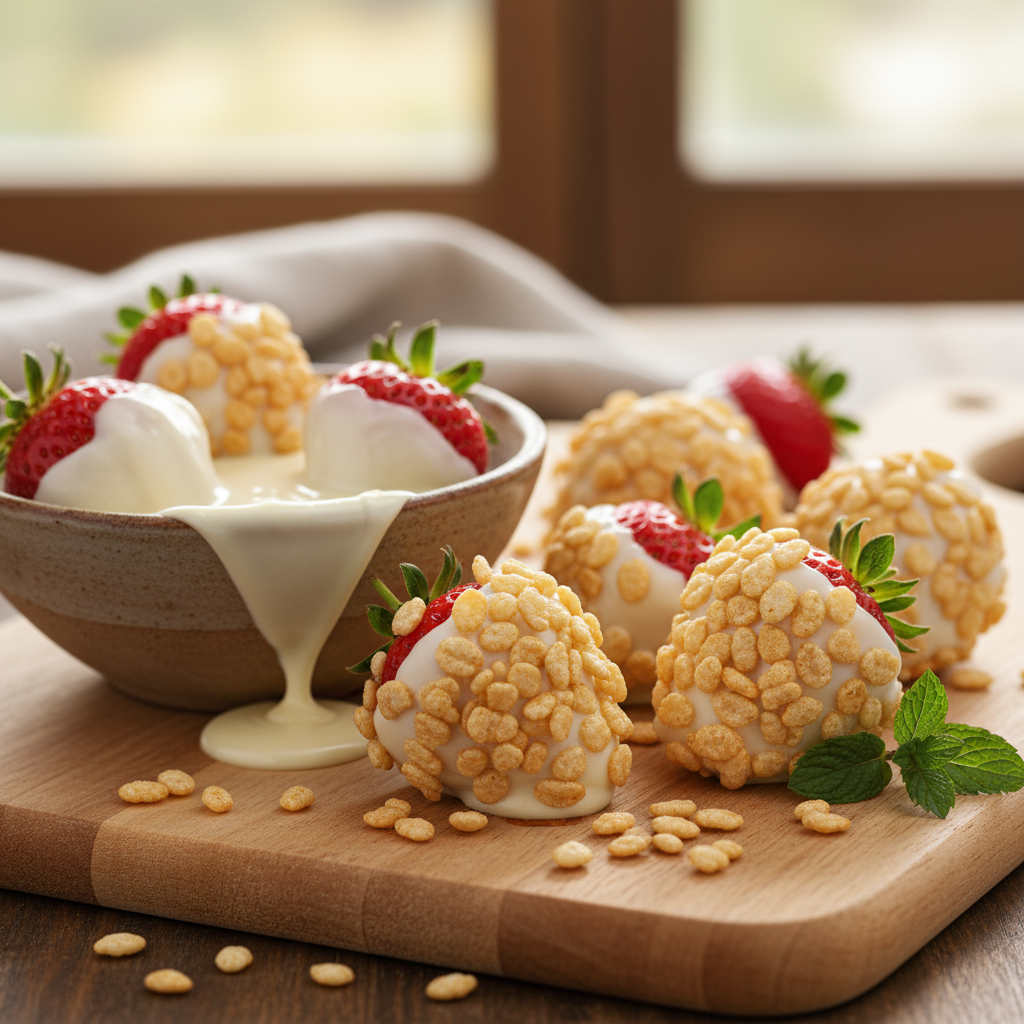 White chocolate strawberries