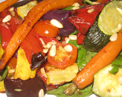 Balsamic roast vegetable salad