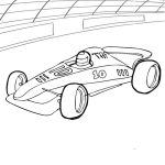 car colouring page