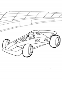 car colouring page