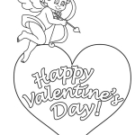cupid colouring page