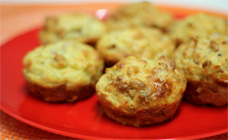 Bacon and potato muffins
