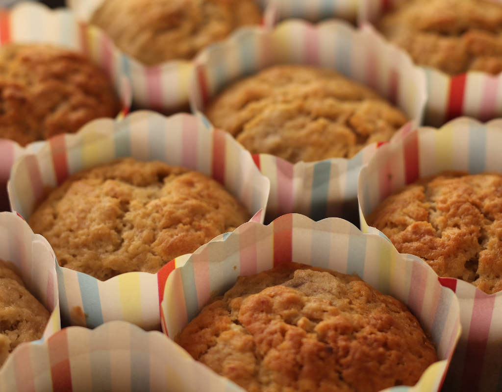 Banana and maple syrup muffins