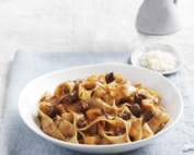 pappardelle with red wine