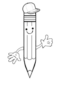 Pencil colouring page | Activities | Kidspot