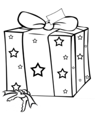 present colouring page