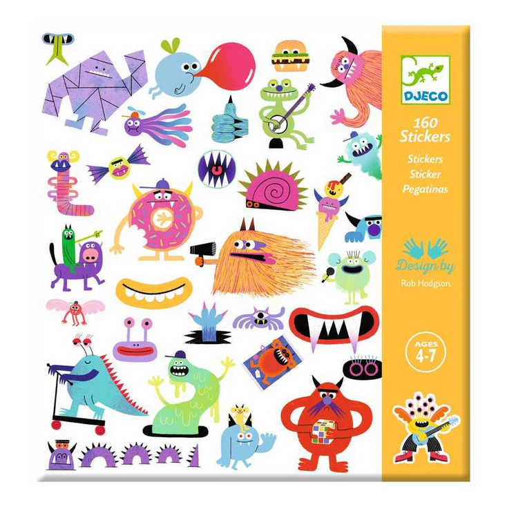 Djeco Stickers | Monsters 160pc