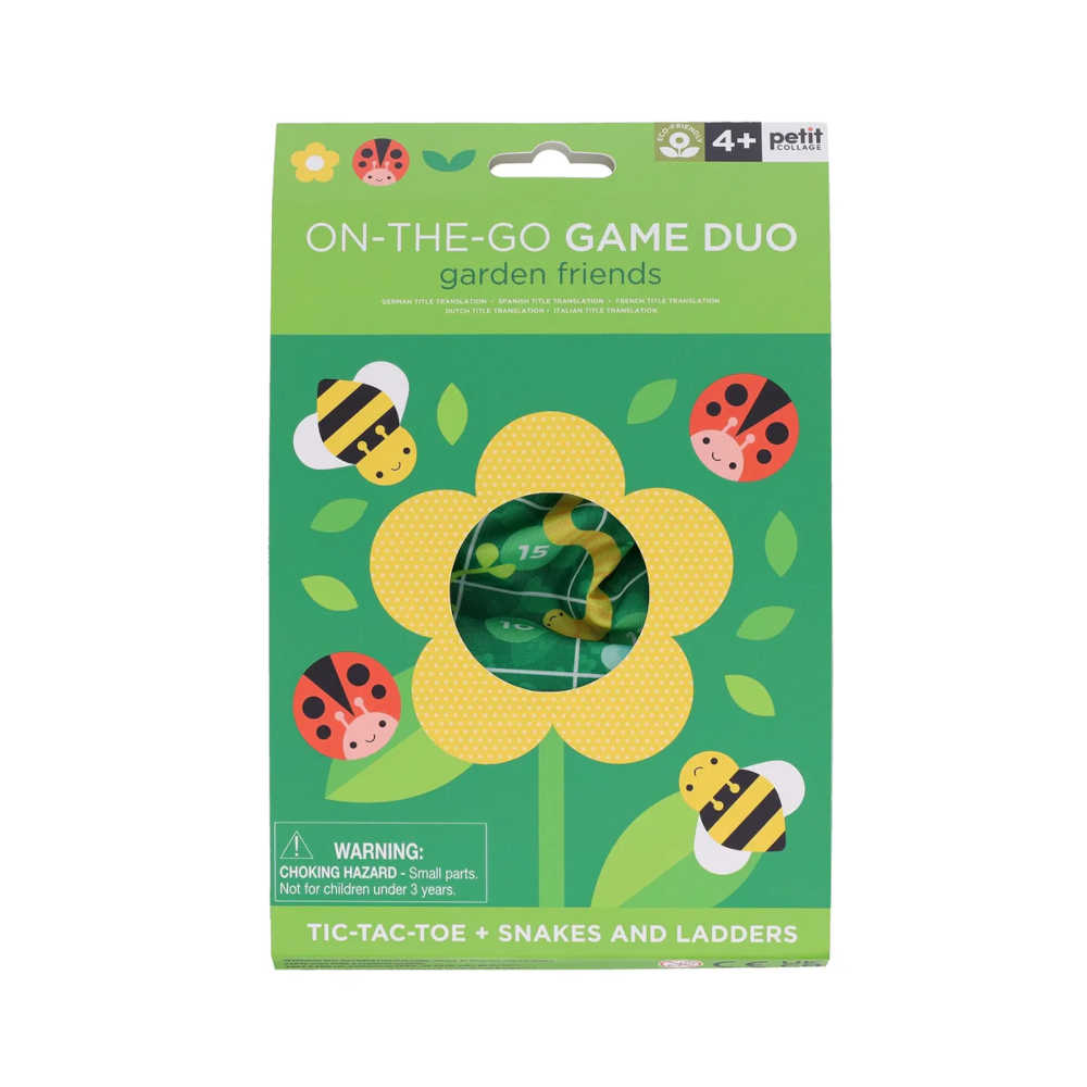 Petit Collage - On-the-Go Game Duo - Garden Friends