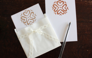 DIY Christmas foam stamp