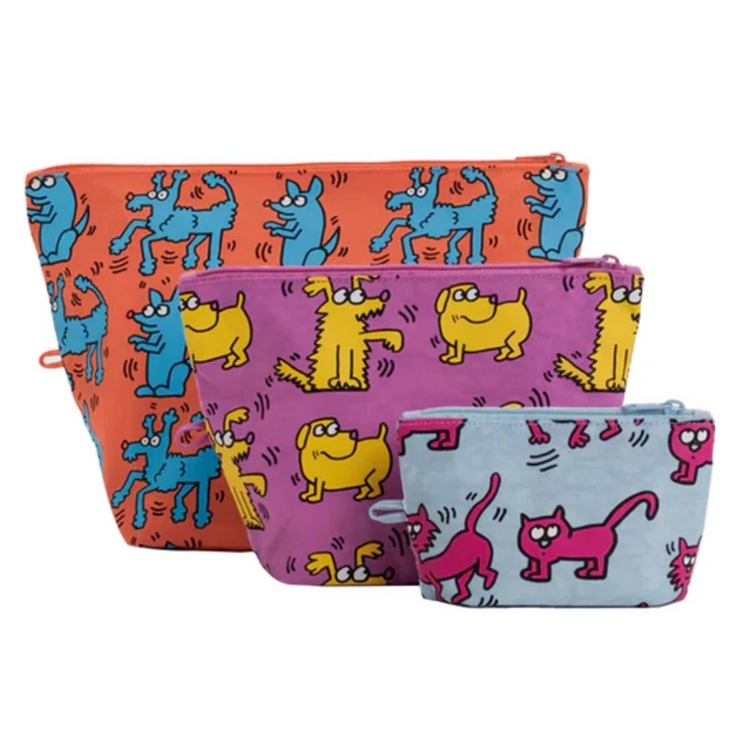 Baggu Go Pouch Keith Haring Pets