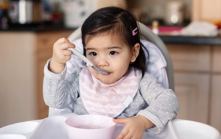 Toddler eating