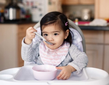Toddler eating