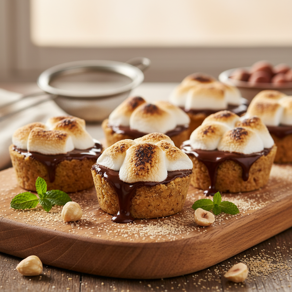 Mini s’mores cups