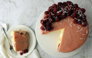 raspberry layer cake