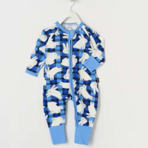 Bonds Easter Zippy Wondersuit, Mini Bunny Burrow Blue