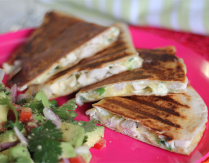 chicken quesadillas