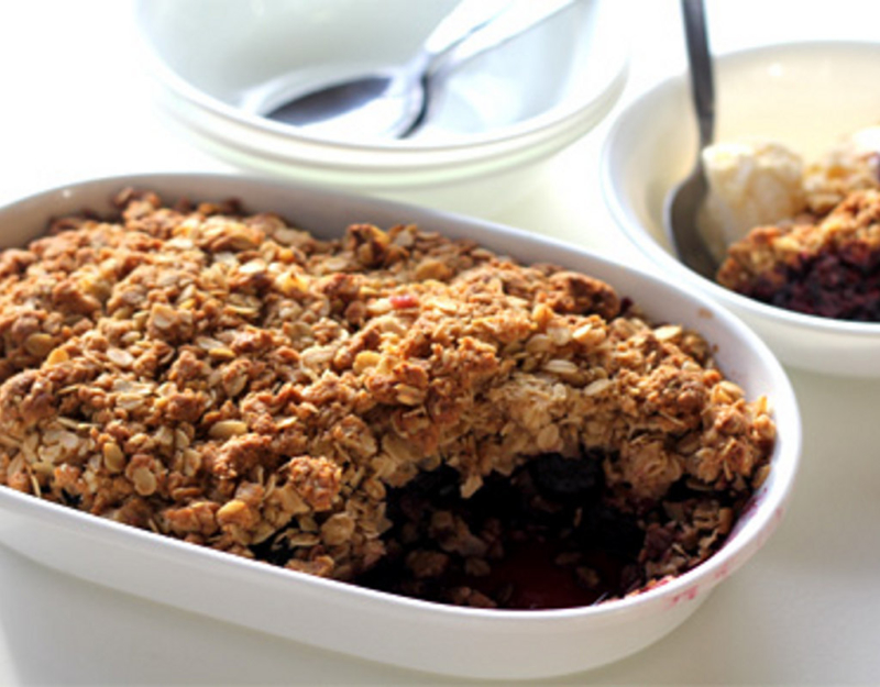 Cherry crumble
