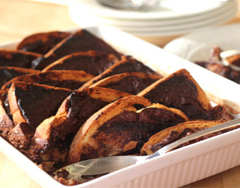 chocolate bread and butter pudding