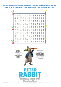 peter rabbit word find