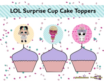LOL cupcake toppers