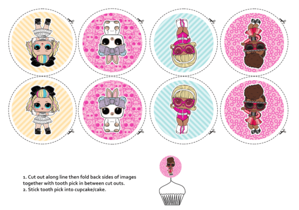 LOL Surprise Cup Cake Toppers | Birthdays | Kidspot