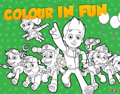 Paw Patrol Party Colouring Pages | Birthdays | Kidspot