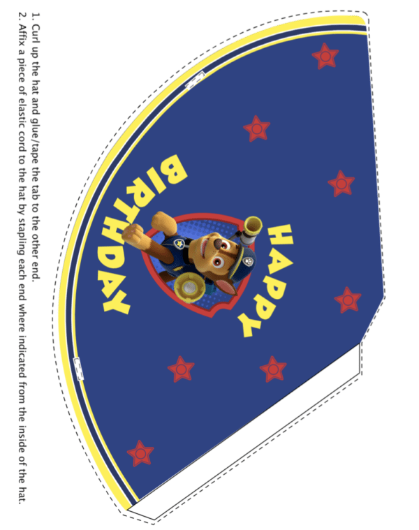 Paw Patrol Themed Party Hats | Birthdays | Kidspot