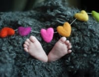 Beautiful baby feet