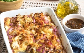 Easy Cauliflower and Red Onion Bake