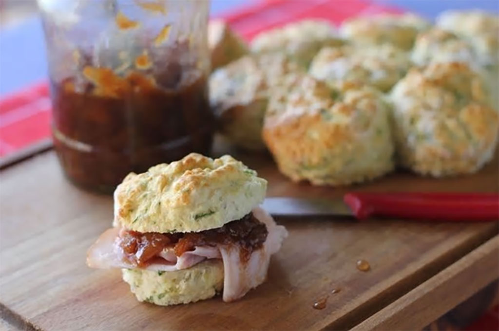 Cheese and zucchini scones