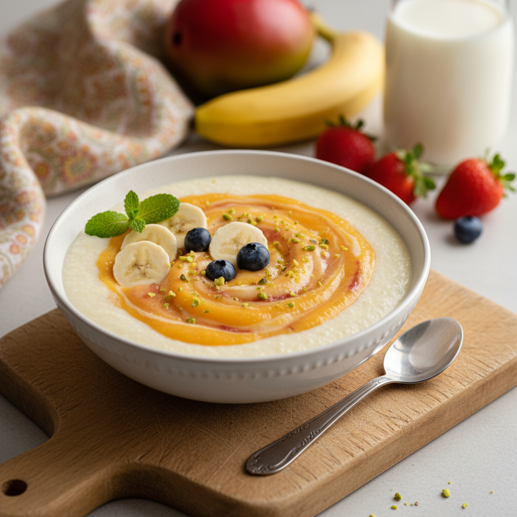 Semolina and Smooth Fruits