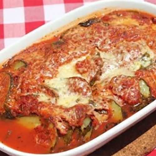 Zucchini and tomato bake