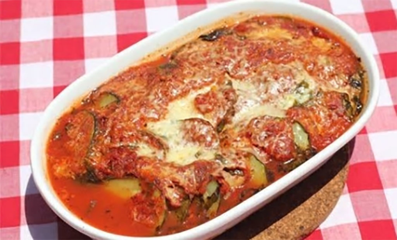 Zucchini and tomato bake