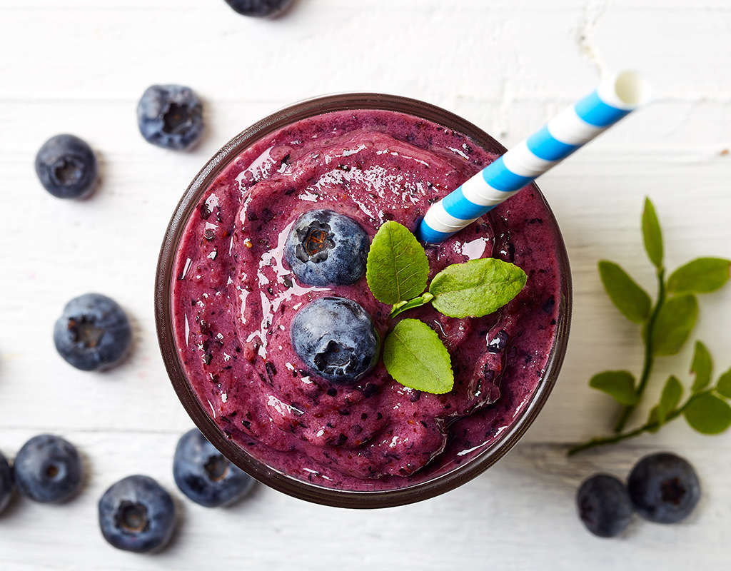 Blueberry Smoothie Frozen Yoghurt